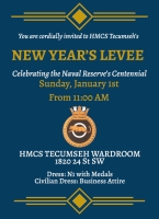 New Year's Day Levee at HMCS Tecumseh